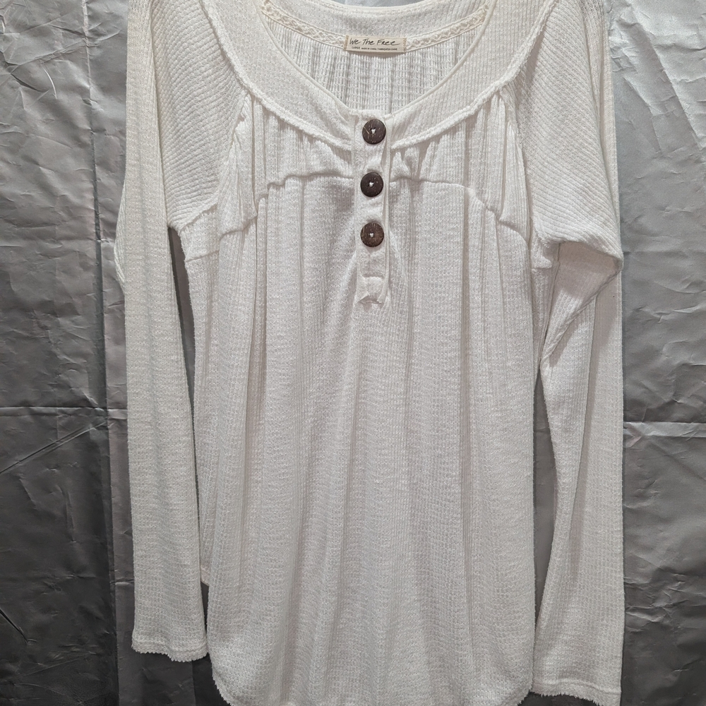 We The Free Cream Button-Down Shirt